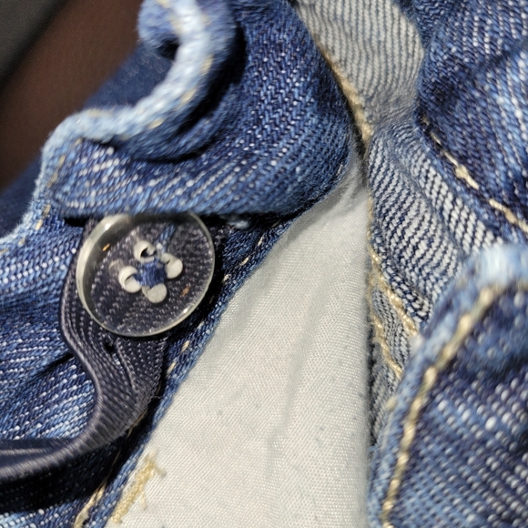 🐼 Vintage Gymboree Holiday Panda Jeans Adjustable Waist Button Detail Girls 3 - Picture 8 of 8